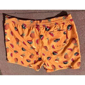 Hurley Swim Trunks Mens XL Orange Pineapple Watermelon Fruit Board Shorts Surf
